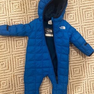The North Face Blue Kids One Piece Footie